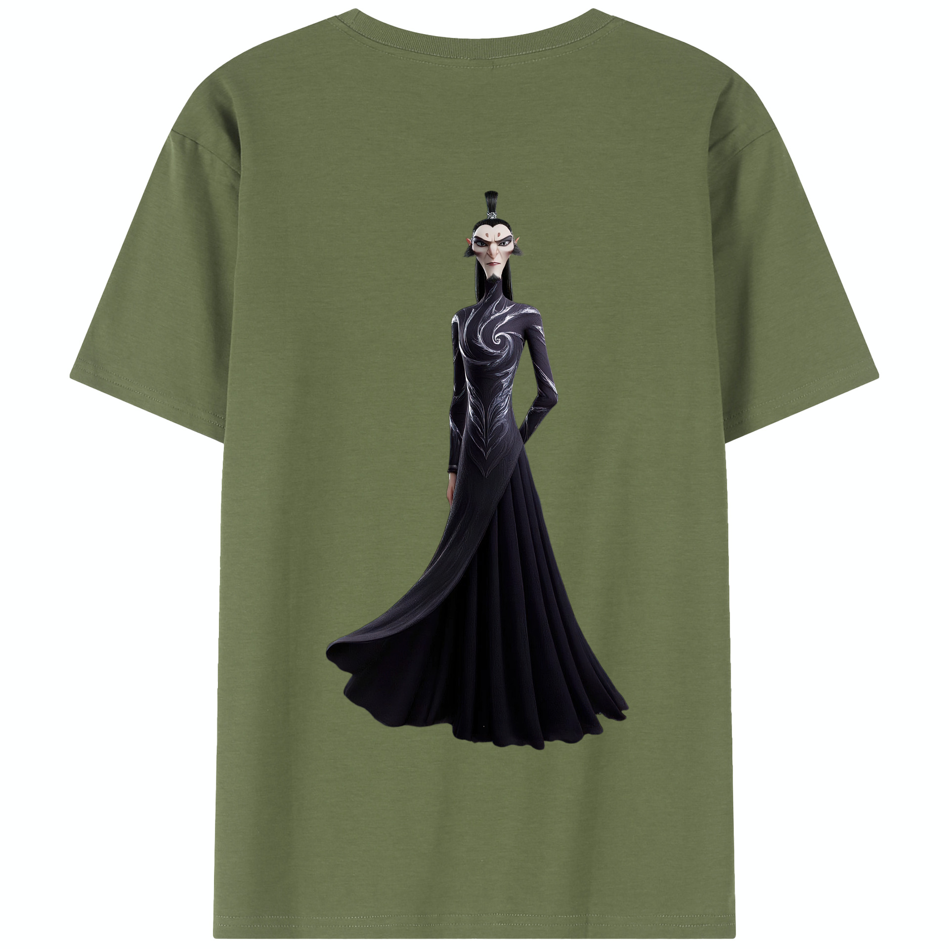 （画像用） Ne Zha 2 ナタ 魔童の大暴れ 綿100％半袖Tシャツ（背面プリント）